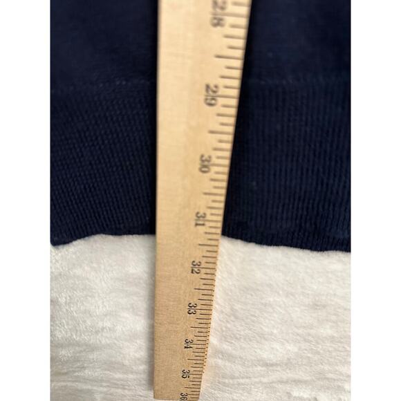 NWT Club Room Mens Wool Blend Sweater XXL Quarter Zip Navy - Picture 6 of 8